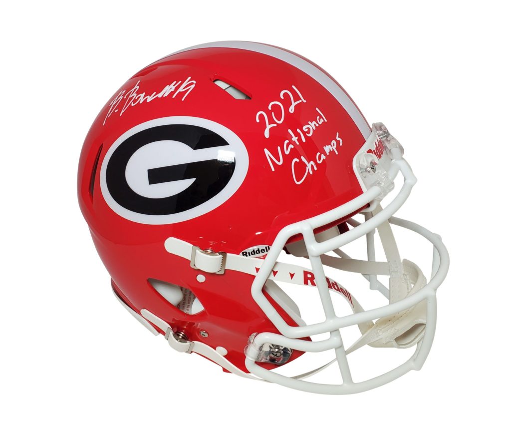 Brock Bowers Bulldogs Autographed Authentic FS Speed Helmet