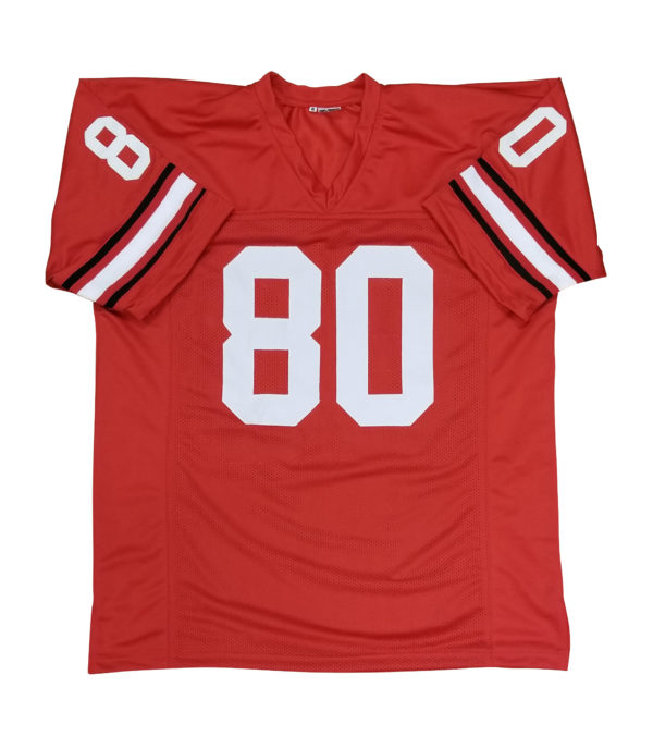 Vince Dooley Georgia Bulldogs Autographed Red "1980 National Championship" Jersey - Image 2