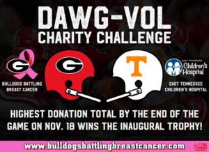 Dawg-Vol charity challenge graphic