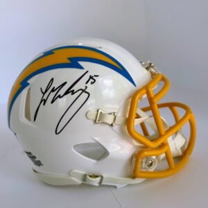Ladd McConkey Autographed | LA Chargers Mini Helmet | Beckett COA
