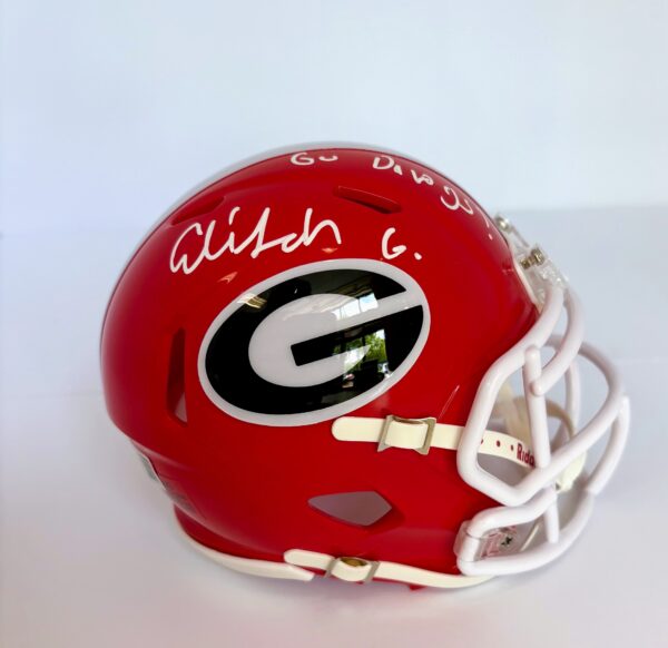 Elijah Griffin Autographed | Georgia Bulldog Mini Helmet | Go Dawgs Insc | Beckett COA